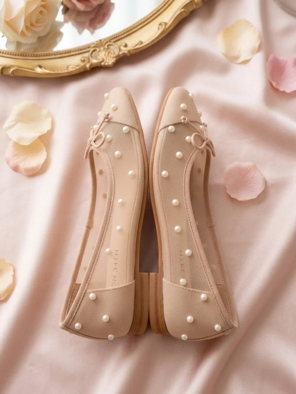 ON-34TH Blush Pearl Accent Ballet Flats - Women (Floor Sample)